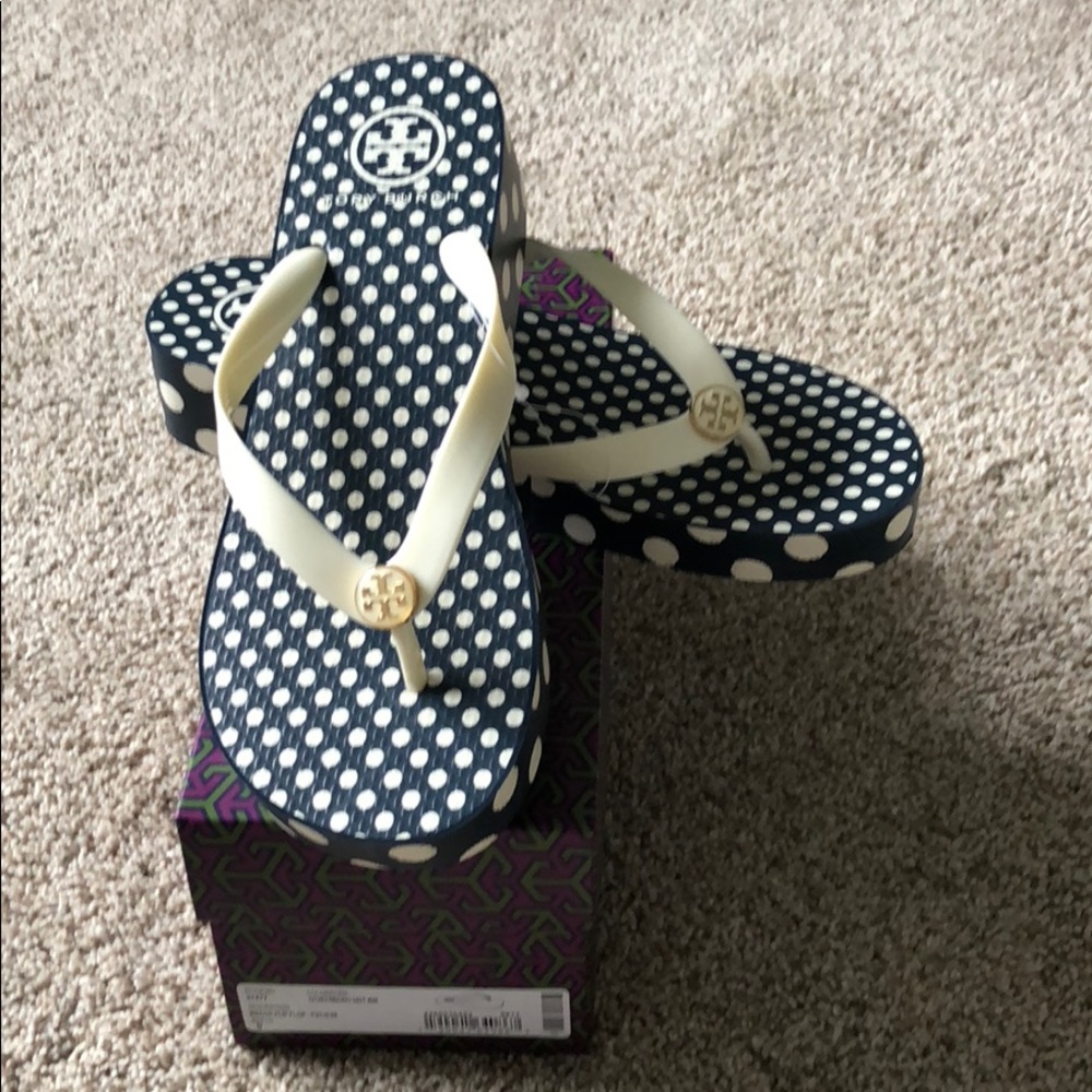 New Tory Burch flip flops